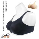メンズブラ Cカップ 下着 男性用 人工乳房 シリコン シリコンカップ入り ブラジャー ノンワイヤー 女装 コスプレ Dカップ 男性用 男性用ブラ 乳房