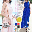 【店長おすすめ】シフォンワンピース リゾートワンピース ロング丈ノースリーブワンピース ベアワンピース ロングワンピース マキシワンピース 海 夏 レディース リゾート リゾートワンピース ボヘミアン ハワイアン ノースリーブ 夏 海 ホルターネック