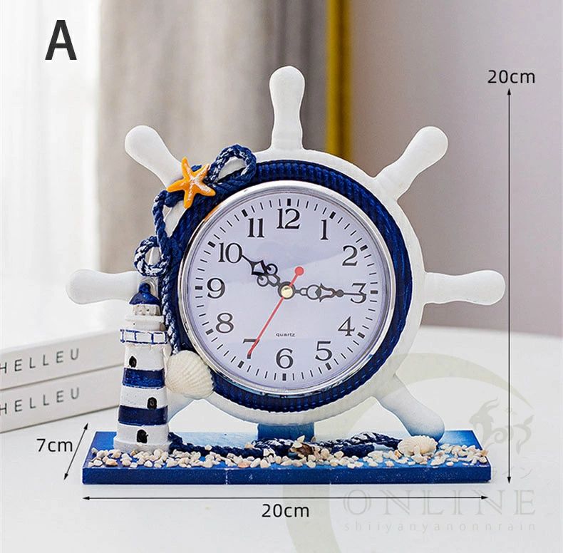 【P10倍！3680円→実質3312円 11/19 23:59まで】置き時計 海軍スタイル時計 時計おしゃれ ヨット型 かわ..