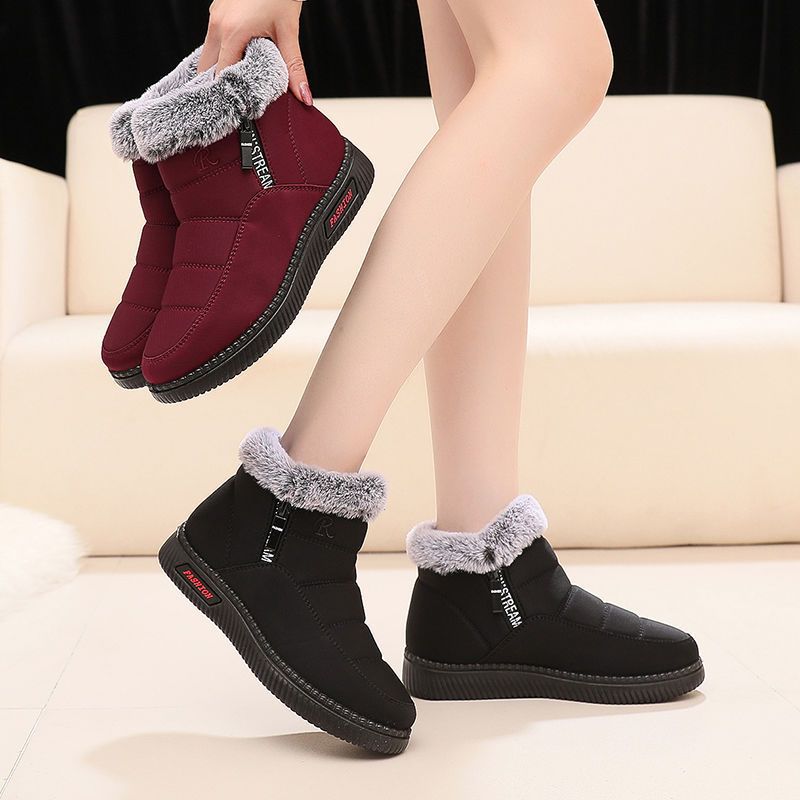 【P2倍!3280円→実質3214円 11/27 01:59まで】暖かい 裹起毛 防寒防滑雪靴 スキー スノーブーツ 雪靴 防滑 保温 ウィンターブーツ メンズ...