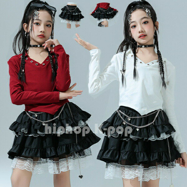 【P2倍！2880円→実質2822円 11/27 01:59まで】ダンススカート キッズ おしゃれ 黒スカート 女の子 ダン..