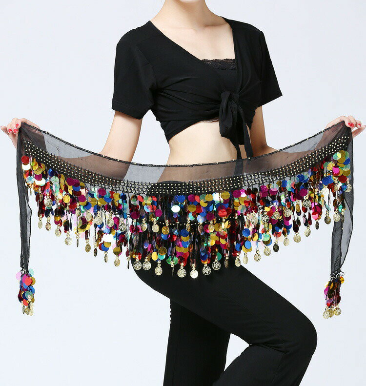 【P2倍！2420円→実質2372円 11/27 01:59まで】腰巻 ベリーダンス衣装　ベリーダンスヒップスカーフ　 ..