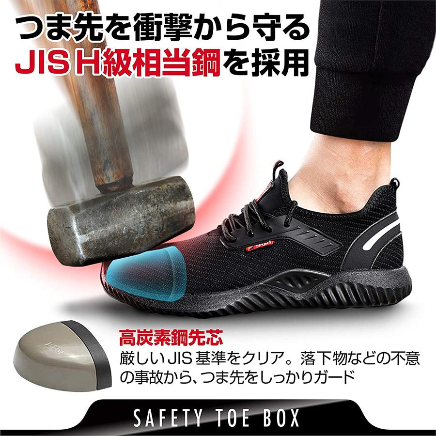 【店長おすすめ】安全靴 おしゃれ ハイカット 女性用 軽量 メンズ 耐摩耗 防刺 耐滑 ワークシューズ セーフティーシューズ 衝撃吸収 工事現場 作業靴 スニーカー 鋼先芯 通気