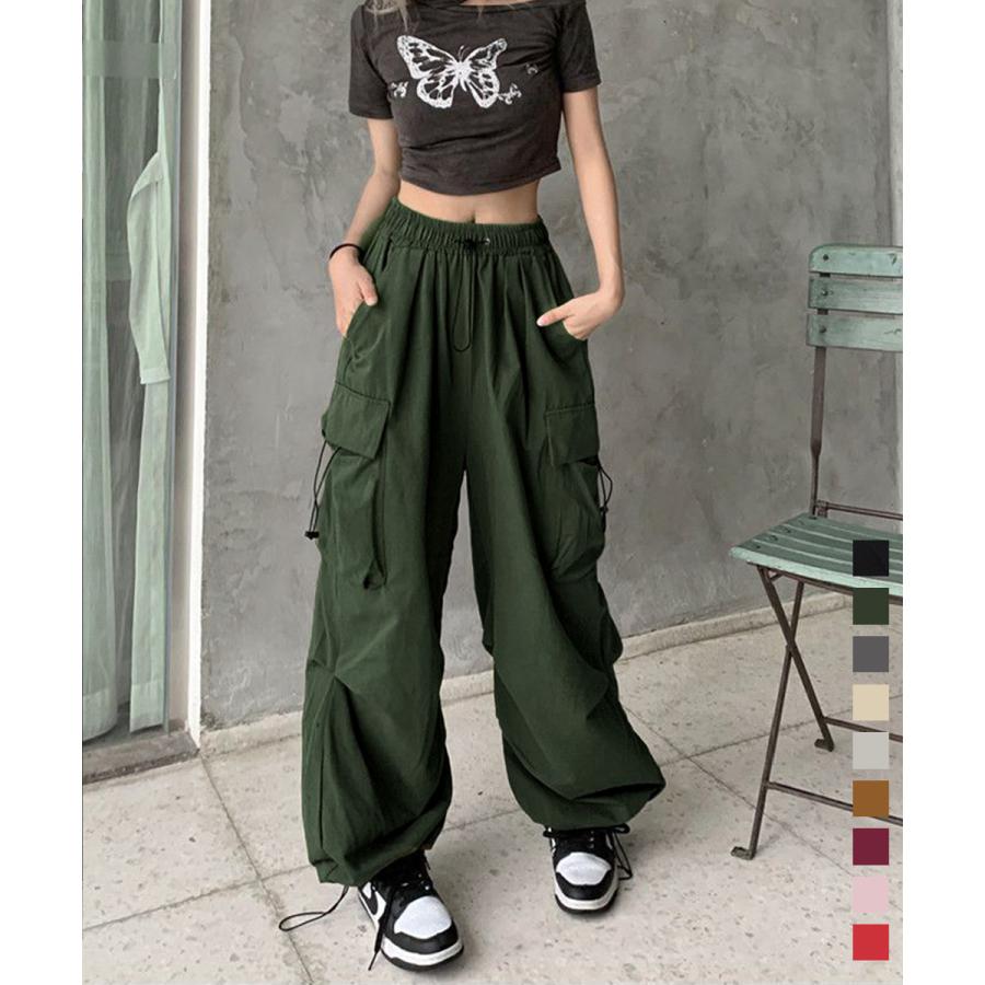 【P2倍！2548円→実質2497円 11/27 01:59まで】カーゴパンツ ジョガーパンツ レディース