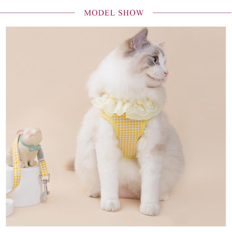 【8%OFFで3126円！ 7/11まで】 猫 猫用 ハーネス リード セット 子猫 ペットハーネ...