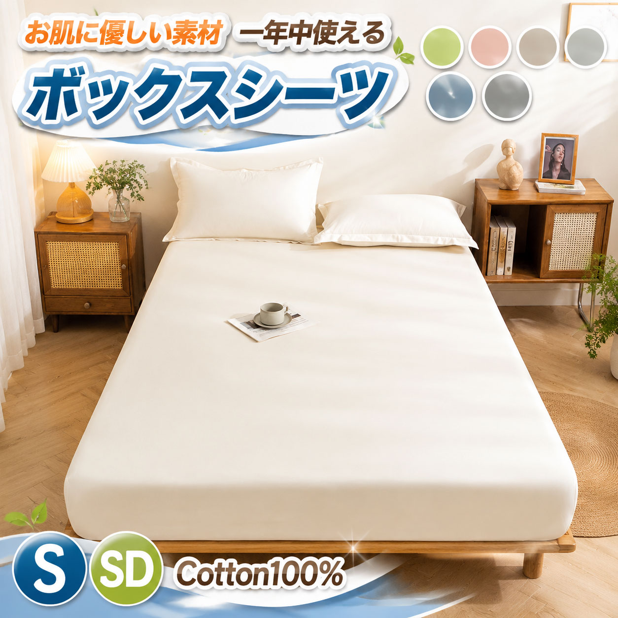 商品説明参考サイズcm商品サイズ：90x200CM、マット厚み5・28CM適応120x200CM、マット厚み5・28CM適応150x200CM、マット厚み5・28CM適応180x200CM、マット厚み5・30CM適応素材：コットン100％キーワード：ベッドカバー マットレスカバー 120×200 150x200 180x200 1人暮らしエレガント おしゃれ おすすめ カバー カラフル かわいい ピンク グリーン カーキ ブルー ネイビー ホワイト 白 オフホワイトゴム シーツ シンプル すっぽりシーツ ズレない ずれない ずれにくい ズレ防止 ずれ防止 セミダブル セミダブルロング ナチュラル なめらか ベット ベッド ボックス ボックスシーツ 素材（100%）コットンカラー選べる9色商品※【ボックスシーツ　セミダブル　シングル　一人暮らし】商品説明配送方法佐川急便/西濃運輸/ヤマト運輸注意事項■万一在庫切れの場合はご了承ください。■商品の色及びサイズは、撮影状況やPC環境により多少異なって見える場合がございます。■サイズ数字は目安です。商品により若干の誤差がございます。■メーカーの都合により、商品細部のデザインや素材が予告無く変更される場合がございます。■生産コスト優先のため粗雑な縫製や色ムラが稀にみられることがございます。着用に支障が無いものに関しましては保証対象外となります。 不良品についての説明基づいて掲載しています
