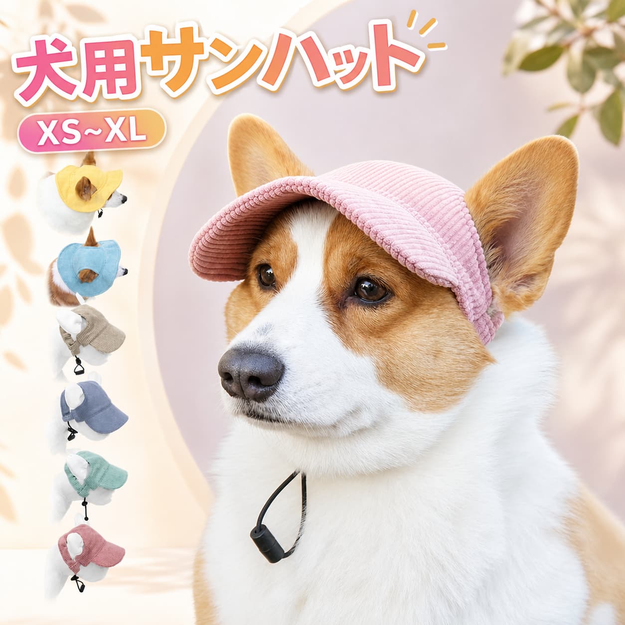 ※商品情報 ペットの種類：猫, 犬 ペットの品種：・全品種 カラー：ピンク、ブルー、グリーン、カーキ、イエロー、ブルーグリーン サイズ：XS~XL（詳細は詳細図をご覧ください） 1. 日焼け防止：サンハットはペットを太陽や日陰から効果的に保護し、ペットが日焼けすることを防ぎます。 3. 耳穴：犬用サンハットは耳穴デザインを採用しており、通気性が高く、ペットの耳を覆いません。 2.プレミアム生地：犬用サンハットは、軽量で通気性のあるプレミアム素材で作られており、ペットにとってより快適です。 4.サイズ調整可能：犬用サンハットは、さまざまな頭の形に応じてハットバンドのサイズを調整でき、風で飛ばされたり落ちたりするのを防ぎます。 5.幅広いシーン：ペット用サンハットは、日常着だけでなく、屋外ウォー、ハイ、ランニングなどのアウトドアアクティビティにも適しています。 ※ご購入頂前にかならずご確認下さいませ。 ※商品ページに記載のサイズと商品タグに記載のサイズは、採寸方法の違い（ヌード寸法・製品寸法）により表記が異なる場合がございますので予めご了承下さい。 ※お使いのスマホの画面やパソコンのディスプレイにより、実物とは色合いや色の濃淡が異なって見える場合がございますのでご留意くださいませ。 不良品についての説明基づいて掲載しています