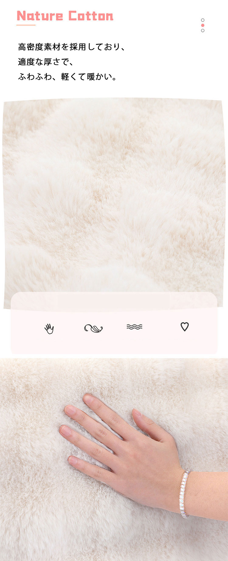 sunlightの【店長おすすめ】ヘッドボード カバー ヘッドバックレスト もふもふ お手入れが簡単 ロングクッション 抱き枕カバー ベッドサイドクッション 腰椎パッド 背もたれ｜アングル3