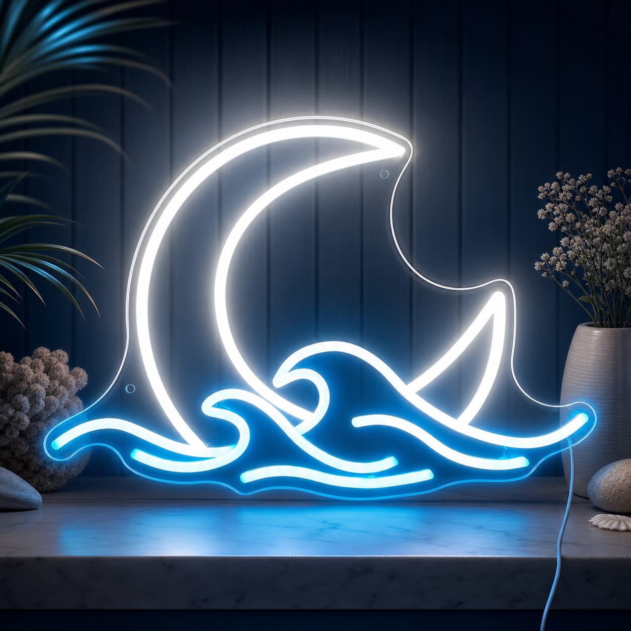 【LEDネオンライト】お部屋の雰囲気がグッと変わります。バー、カフェ、レストラン、ダンスホールや寝室に設置すれば、鮮やかでありながら、温もりを感じる独特の不思議な光り方で、人を一目で惹きつける雰囲気を演出！【耐久性に優れ、安全に配慮し、コスパ抜群な素材を採用】本体がアクリル製で、テープライトをPVCチューブに納めます。アクリル製なので割れにくく、光源の発熱も少ないので、点灯中に素手で触っても安全！ガラス管のほうに対して、平均寿命は長く、1日12時間点灯させた場合も長く使えます。また、電気代も約4分の1です。かなりお得なLEDネオン！【製品仕様＆自分で簡単に取付OK!】サイズ：長さ43.5cm、幅30cm。約150cmの接続ケーブルが付いておりますので、PC /モバイル充電器などあれば、それだけに設置場所に気を遣うことがないです。また、製品に穴もありますので、ビス留めも可能です。【手間のかからないメンテナンス】リスクが高い従来のネオン管に比べて、LEDのほうは低電圧なので、安全性が高いです。人の手の届く低い場所にも設置が可能です。また、ネオン管の光をLEDで再現して、ネオン管のような使い続けるうちに壊れやすく、充填したガスが揮発して色が薄くなってくることはないです。かなり耐久性があります。【幅広い用途】なめらかな曲線と独特の色味がひときわ目を惹き、クリスマス、バレンタインデー、誕生日、パーティーなどのイベントはもちろん、カフェ、喫茶店、お部屋、バー、クラブ及びゲーム場所等を飾ることもおすすめです。広告用看板や壁飾りだけでなく、プレゼントとしても人気があります。◇保証期間：到着日から7日以内にご連絡ください※お客様ご都合の交換と返品は、お承っておりませんのであらかじめご了承ください。※ご注文の商品が「不具合がある」など当社原因による場合には、商品到着後「7日以内」に電話もしくはメールにてご連絡いただいた商品は交換または返品を受け付けさせていただきます。◇お客様都合によるキャンセル（商品発送前）ご注文から30分以内は、理由の有無を問わず購入履歴からキャンセルすることが可能です。なお、当店では、ご注文から30分以上過ぎた場合、お客様都合によるキャンセルは承っておりません。あらかじめご了承ください。◇ 配送方法について ◇※ 発送後のキャンセル・送付先の変更はできません。※ 届かない場合や、転居による紛失に関しての補償は一切ありません。ご注文前に、送付先に誤りがないか、部屋番号抜け等がないかを必ずご確認ください。※ 長期不在・表札がない・表札や郵便受けに書かれたお名前がご注文者のお名前と異なる場合、お届けができず自動的に返送となる場合がございます。返送された場合、返送・再配達にかかる送料はお客様負担となります。ご了承ください。◇ 注意事項 ◇※ ご利用のモニターによって、実物とすこし異なる色に表示される場合がございます。※ 全商品、北海道・沖縄・離島は別途 送料が掛かります。※ ラッピング対応しておりませんので、ご了承ください。※ 説明書は日本語化されていません。 不良品についての説明基づいて掲載しています