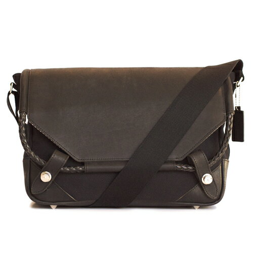 THOROUGHBRACE Shoulder Bag(L)　鞄 メンズ ショルダー バッグ 黒 Black 本革 牛革 かばん