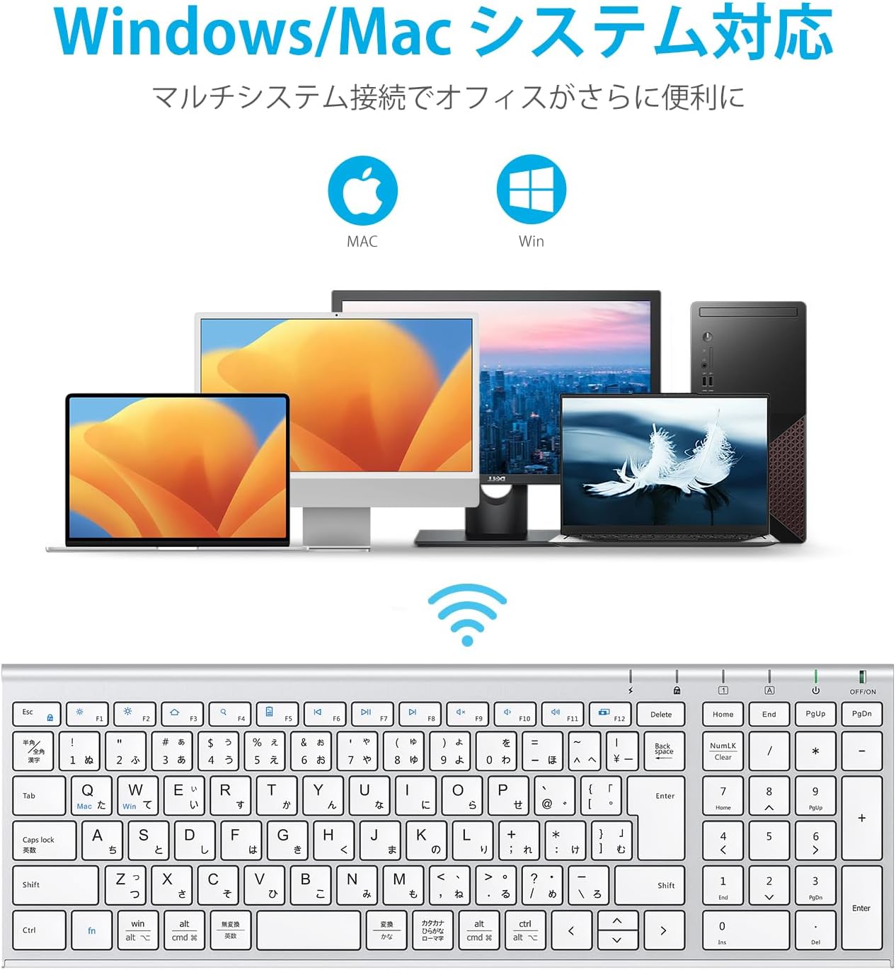 ��iClever������ �磻��쥹�����ܡ��� �ޥ������å� IC-BK22Combo Type-C ���ż� ����С��ۥ磻�� ���������� USB�쥷���С���ͭ �ƥ󥭡���� ���ܸ����� Ķ���� �ѥ󥿥���ռ� ��������å��� DPIĴ���ǽ