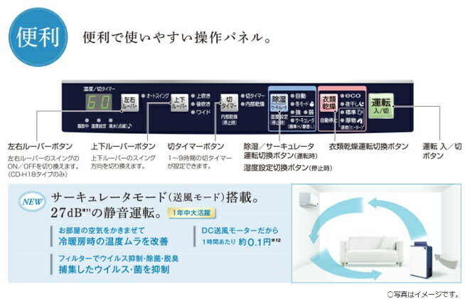 Corona 卸直売スリー1店メーカー Corona 発売日 19年3月 コロナ 除湿機 コロナ 激安家電 コンプレッサー式 除湿機 Cd H1819 Ae