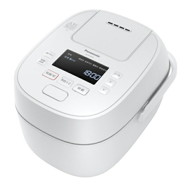 炊飯器 パナソニック 5.5合 5合 可変圧力IHジャー炊飯器 SR-MPW101-Wのサムネイル