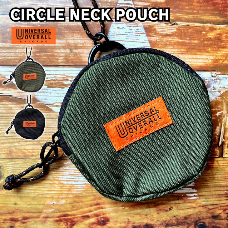 UNIVERSAL OVERALL 丸型 ネックポーチ ユニバーサルオーバーオール サークル 財布 コインケース マルチ..