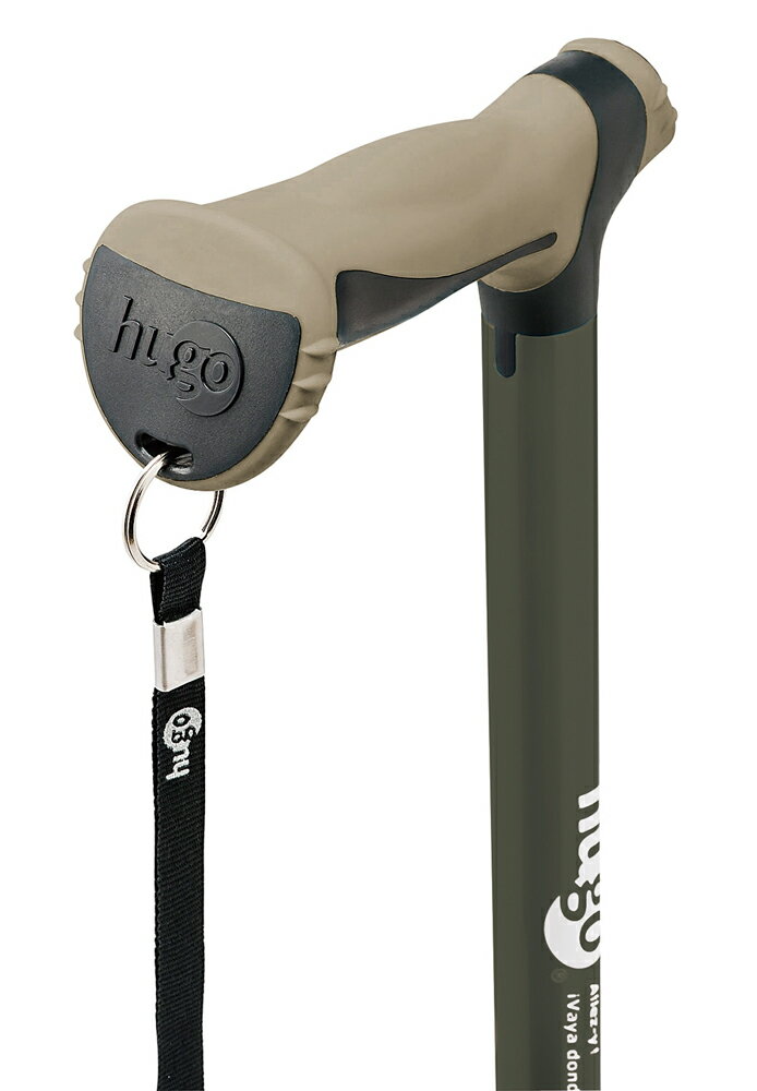 リハビリにヒューゴステッキ　グレー