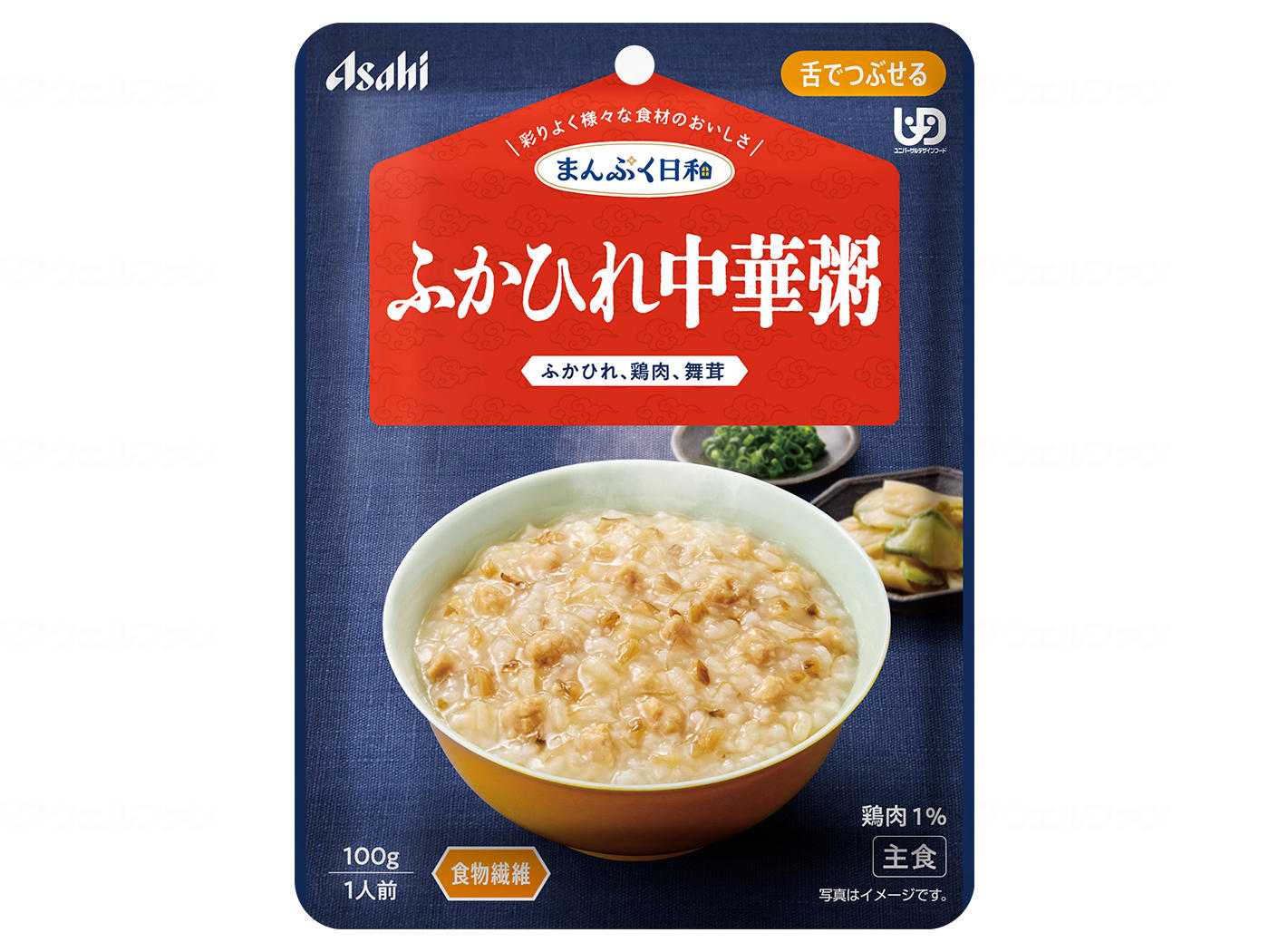 舌でつぶせる　まんぷく日和　ふかひれ中華粥 / 100g