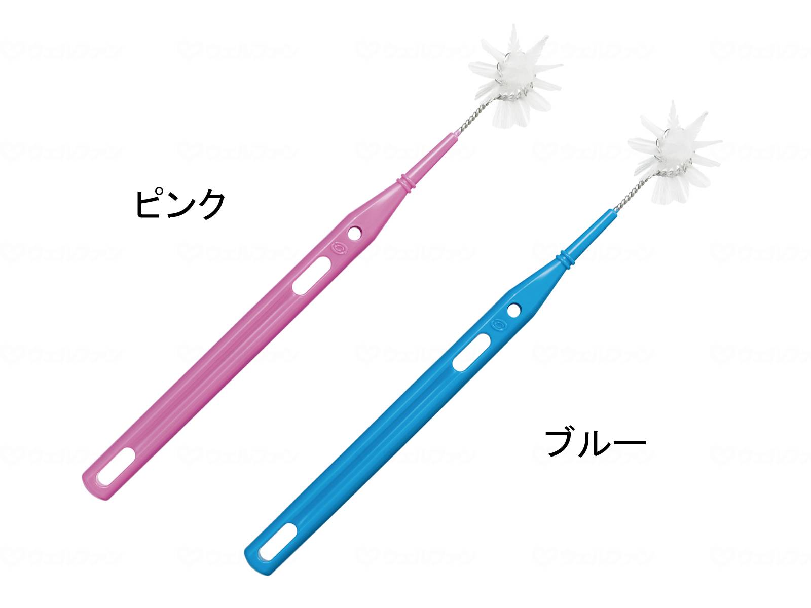 オーラルケア　柄付くるリーナブラシ（口腔ケア 口腔リハビリ 痰 介護）のサムネイル