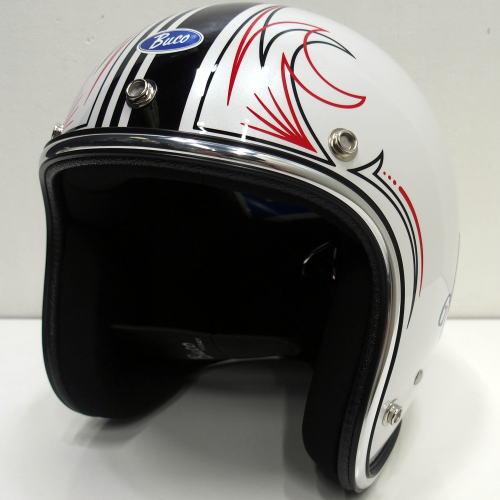 【即日配送OK】【新作】TOYS McCOY(トイズマッコイ)BUCO HELMET [BABY BUCO Godspeed ! /PEARL WHITE]BUCOヘルメット ピンストライプ ベビーブコ ヘルメット