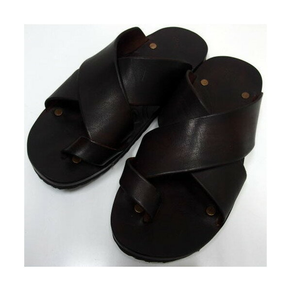 Three Eight×Vasco [Leather Postman Sandal/U.S.MAIL]Three Eight別注/革サンダル /レザーサンダル/コンフォートサンダル/ポストマン/牛革/ブラウン/ビルケンシュトック/ビルケンソール！