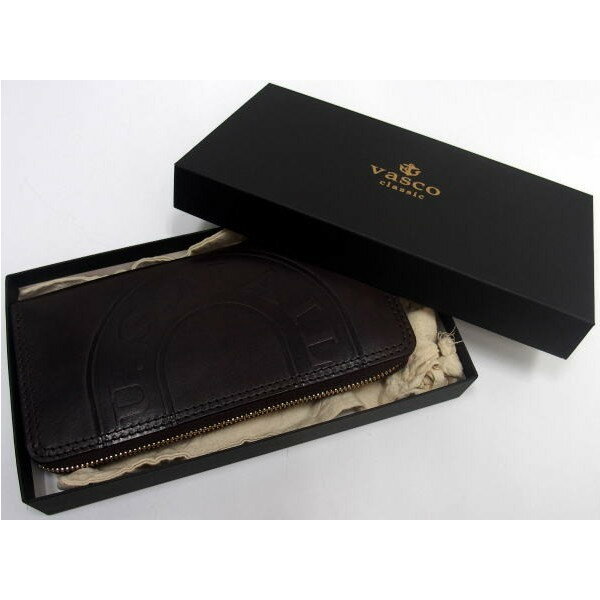 Three Eight×Vasco(ヴァスコ)[Leather Voyage Round Zip Long Wallet/U.S.MAIL]Three Eight別注！/イタリアンオイルレザー/長財布/財布/ロングウォレット/ブラウン！