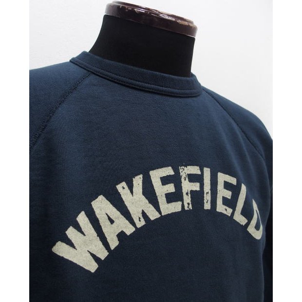 【2021秋冬 新作】Deluxeware(デラックスウエア)[Lot.S204 60's SWEAT SHIRT/WAKEFIELD-SW.Navy]ミディアムウエイト スウェット クルー ラグランスリーブ 吊り編み 「S204シリーズ」 日本製