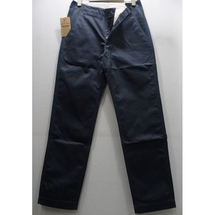 【2024春夏 再入荷】WAREHOUSE(ウエアハウス)Original Vintage Chinoes Lot.1082 MILITARY CHINOES/Not Washing-Blue Gray ボタンフライ チノ トラウザース ノンウォッシュ（未洗い）ブルーグレー 日本製