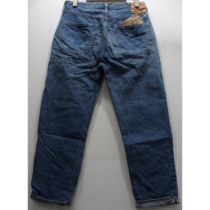 WAREHOUSE(ウエアハウス) [2ND-HAND Lot.1101/Real Vintage Pale Used Wash/Button-fly]セカンドハンド セコハン デニム ストレートジーンズ ボタンフライ USED WASH 淡