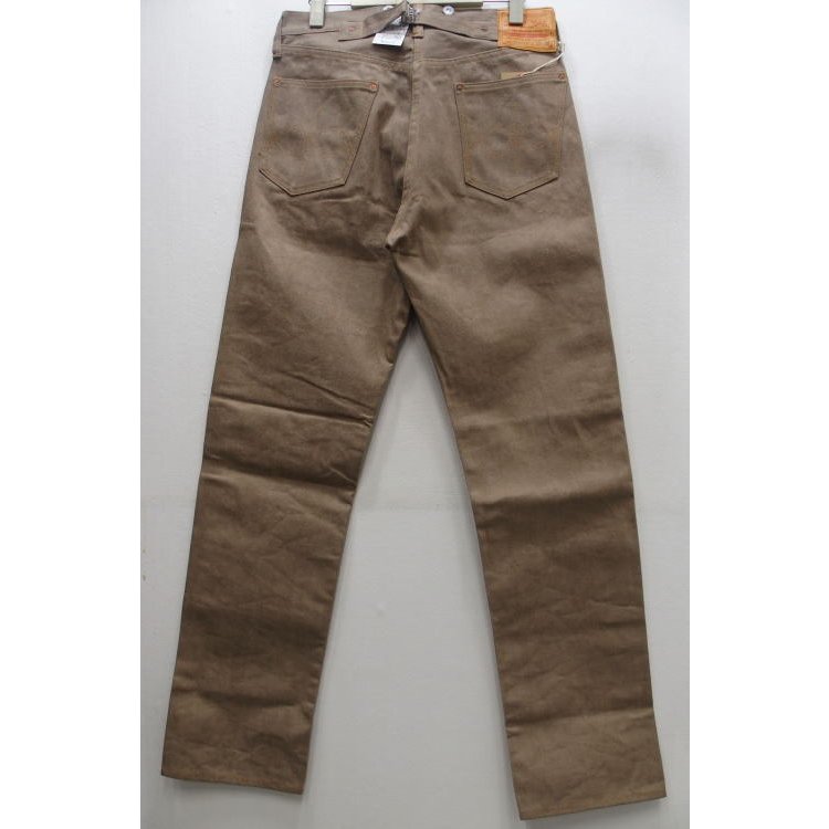 【2021春夏 新作】WAREHOUSE(ウエアハウス) [Lot.1001XX 1915 MODEL/Brown Denim-Belt Loop]Lot 1001XX(1915 MODEL) ブラウンデニム ベルトループ付き