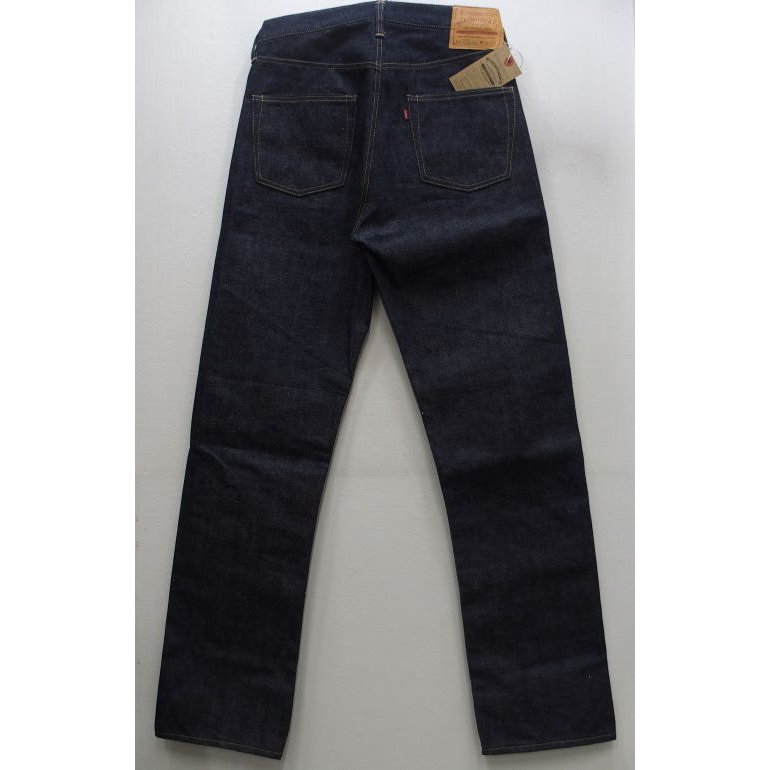 【2022秋冬 再入荷】WAREHOUSE(ウエアハウス) [Lot.s1003xx(1000xx)1942 MODEL DEADSTOCK BLUE]赤ペイントステッチ デニムスレキ 大戦モデル ボタンフライジーンズ デッドストックブルー 日本製