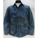 【2023秋冬 新作】FULLCOUNT(フルカウント)[Lot.2033HW-1 Indigo Wabash Stripe Chore Jacket HW/Indigo Wabash]インディゴウォバッシュ チョアジャケット カバーオール デニムジャケット USED WASH 日本製