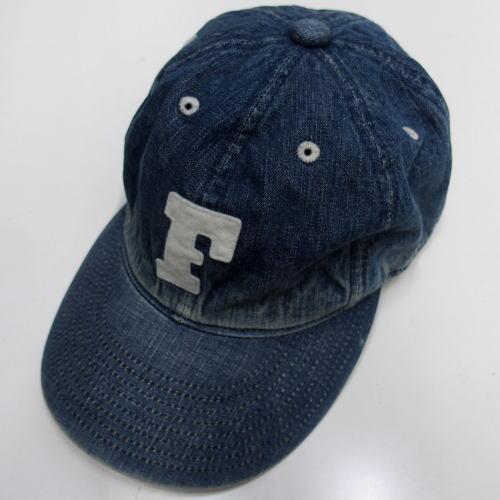 【2024春夏 再入荷】【数量限定】FULLCOUNT(フルカウント) Lot.6843HW 6Panel Denim Baseball Cap F Patch/Vintage Wash 中古加工 USED WASH デニムキャップ ベースボールキャップ 帽子 日本製