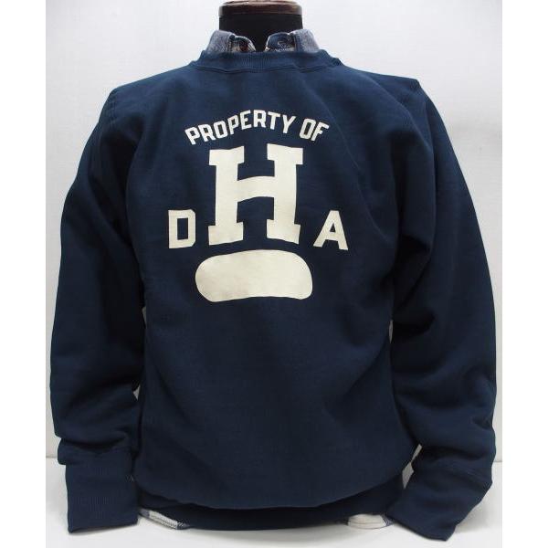 【2023秋冬 入荷】WAREHOUSE(ウエアハウス) [Lot.483 Crew Neck Sweatshirt/DHA-Navy]Lot 483 DHA 専用..