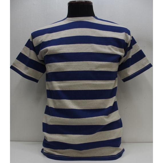 ᥫ꡼Ȥ㤨֡2024ղ WAREHOUSE(ϥ[Lot.4050 Short Sleeve 2inch Border Tee/BlueOatmeal]Lot 4050 Ⱦµ 2 ܡT ХġפβǤʤ10,120ߤˤʤޤ