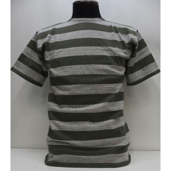 ᥫ꡼Ȥ㤨֡2024ղ WAREHOUSE(ϥ[Lot.4050 Short Sleeve 2inch Border Tee/Heather GrayOD Green]Lot 4050 Ⱦµ 2 ܡT ХġפβǤʤ10,120ߤˤʤޤ