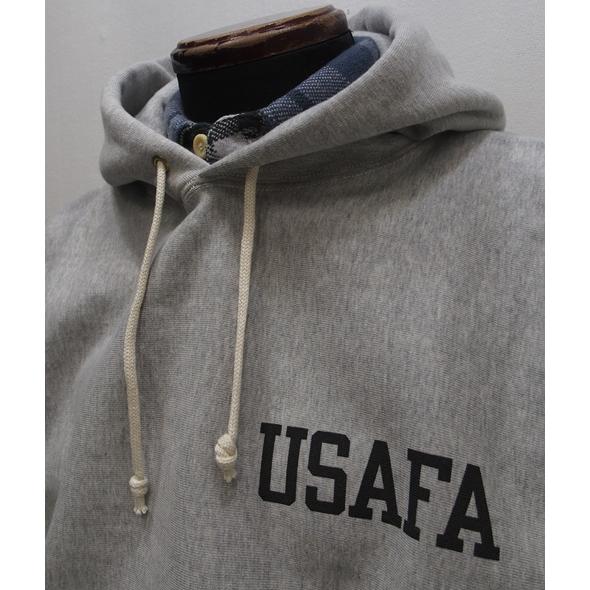 【2025春夏 新作】WAREHOUSE(ウエアハウス) [Lot.484 Reverse Style Sweat Parka/USAFA-Heather Gray]Lot 484 USAFA 新開発 リバーススタイル専用吊り裏起毛 スウェットパーカー 日本製 2