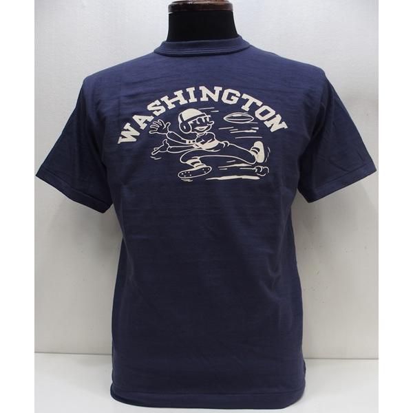 【2025盛夏 入荷】WAREHOUSE(ウエアハウス)[Lot.4601 WASHINGTON/Original Tee-Nascon Navy]Lot 4601 WASHINGTON 半袖Tシャツ 日本製