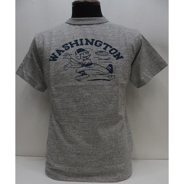 【2025盛夏 入荷】WAREHOUSE(ウエアハウス)[Lot.4601 WASHINGTON/Original Tee-Heather Gray]Lot 4601 WASHINGTON 半袖Tシャツ プリント 日本製