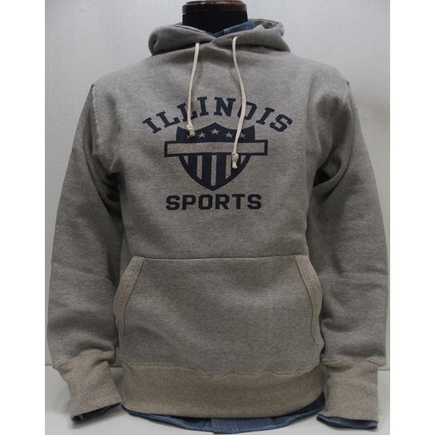 【2026梅春 新作】WAREHOUSE(ウエアハウス)[Lot.450 2-Needle Hood Parka/ILLINOIS-Heather Gray]Lot 450 2本針フード ILLINOIS スウェットパーカー プルパーカー 日本製