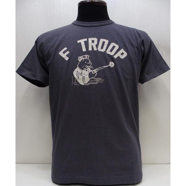 【2026春夏 新作】WAREHOUSE(ウエアハウス) Lot.4064 2ND-HAND F TROOP/Navy Lot 4064 F TROOP セカンドハンド セコハン プリント Tシャツ 日本製