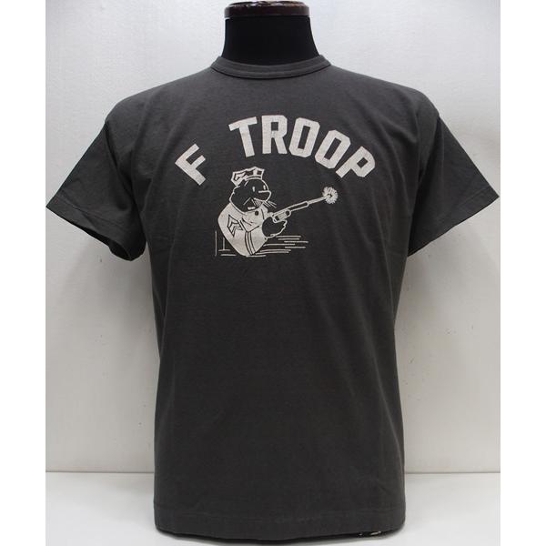 【2026春夏 新作】WAREHOUSE(ウエアハウス) Lot.4064 2ND-HAND F TROOP/Charcoal Lot 4064 F TROOP セカンドハンド セコハン プリント Tシャツ 日本製