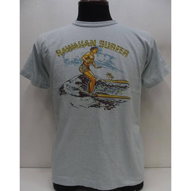 乐天商城 - 【2026春夏 新作】WAREHOUSE(ウエアハウス)[Lot.4064 2ND-HAND HAWAIIAN SURFER/Sax]Lot 4064 HAWAIIAN SURFER セカンドハンド セコハン プリント Tシャツ 日本製