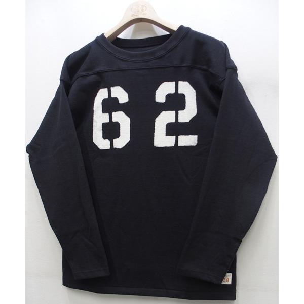 乐天商城 - 【2026春夏 新作】WAREHOUSE(ウエアハウス)[Lot.5913 Long Sleeve Football Tee/NO.62-Smicro Black]Lot 5913 長袖フットボールT NO.62 エルボパッチ 日本製