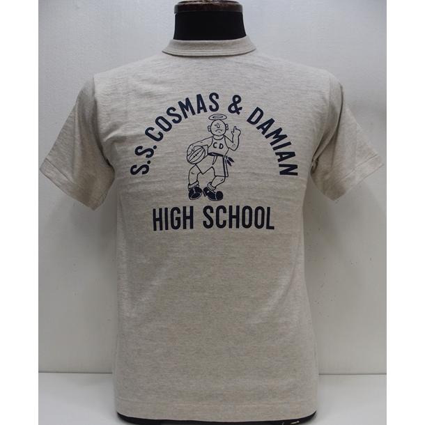 WAREHOUSE(ウエアハウス)Lot 4601 S.S.COSMAS & DAMIAN 半袖Tシャツ 日本製