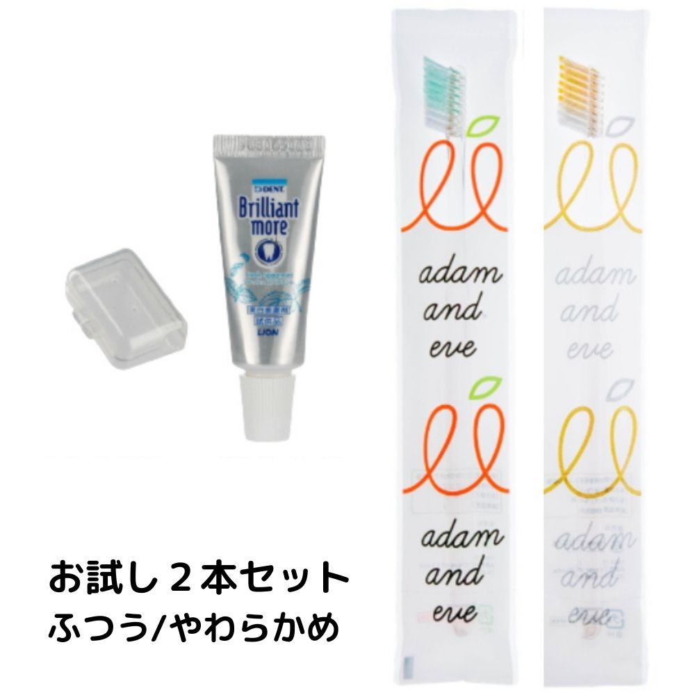 歯ブラシ お試し2本 美白歯磨きヘッドキャップ各1付 | 歯ブラシ ふつう やわらかめ ややかため 