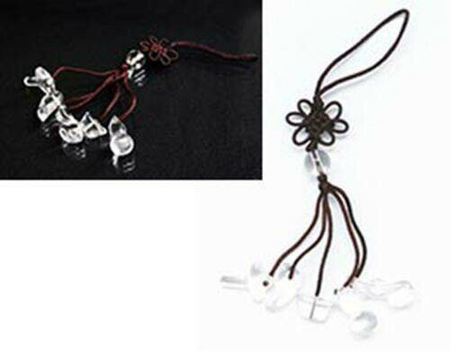 最短翌日配達 水晶 如意ストラップ [ ストラップ 厄除け 厄除 巾着袋付き 携帯 かばん 開運 魔除け 厄..