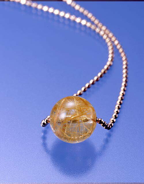 金運・金針水晶ペンダント [ ペンダント ネックレス 43-5cm レディース 金針水晶 金運 勝負運 贈り物 プレゼント ギフト 母の日 敬老の日 ]