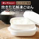 ごはん 冷凍 容器 冷凍ごはん 保存容器 3個セット 電子レンジ 蒸し 蒸し料理 温野菜 蒸し野菜 ふっくら スチーマー / たきたて解凍ごはん 3P