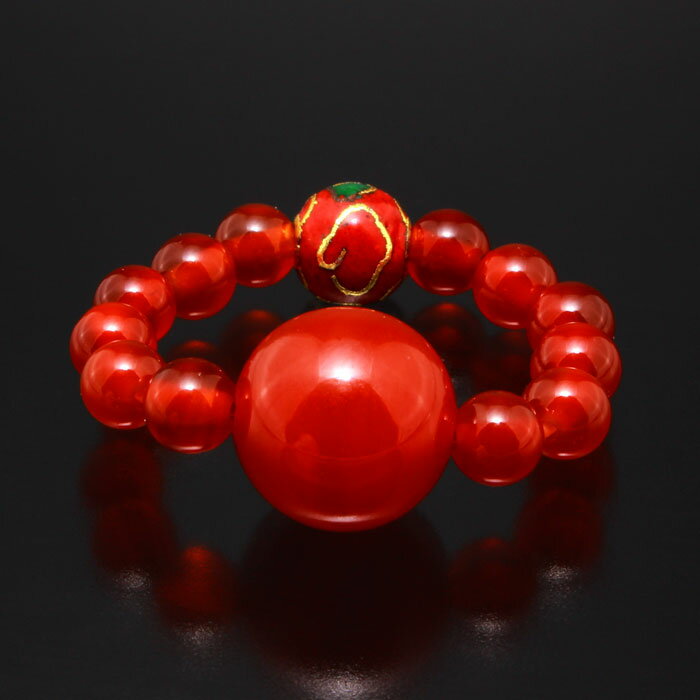 ＼本日限定5％オフクーポン配布中!!／【赤のパワーで元気いっぱい】赤メノウ 赤瑪瑙 七宝焼 指輪 リン..