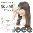 メガネ型拡大鏡ファインミニ クリアレンズ 選べるカラー 拡大鏡 眼鏡 メガネ 1.4倍 1.6倍 1.8倍 見やすい 長時間 疲れない ブルー光線カット ブルー...