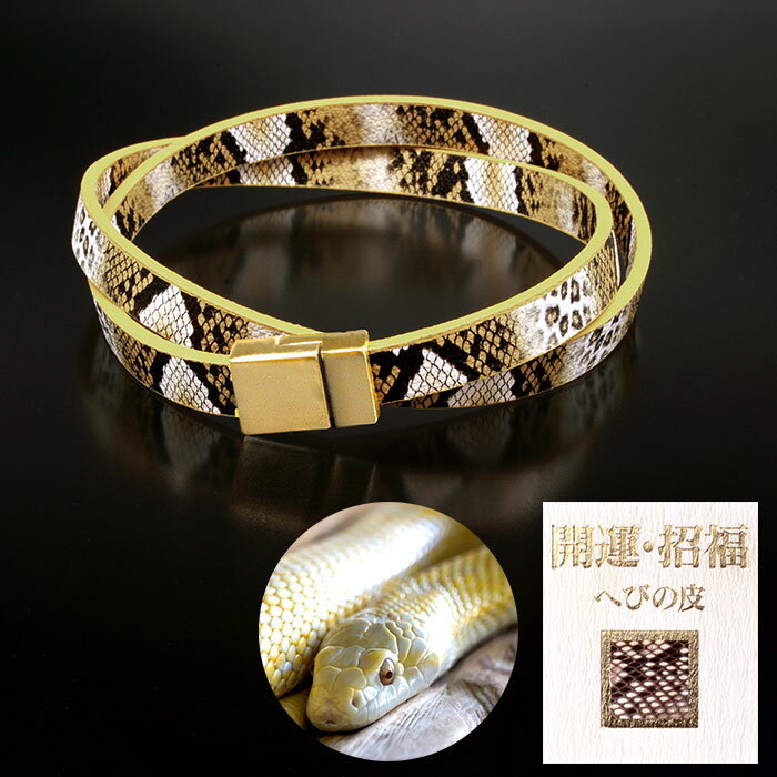 \11/27迄!!ブラックフライデー最大2000OFF/大金運スネーク模様ブレス [ ブレスレット バングル レディース メンズ 19cm かっこいい ヘビ 蛇...